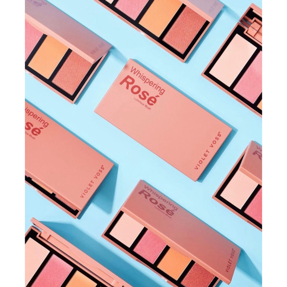 Violet Voss‎ Whispering Rose Face Palette Blush Pink Coral - Picture 1 of 3
